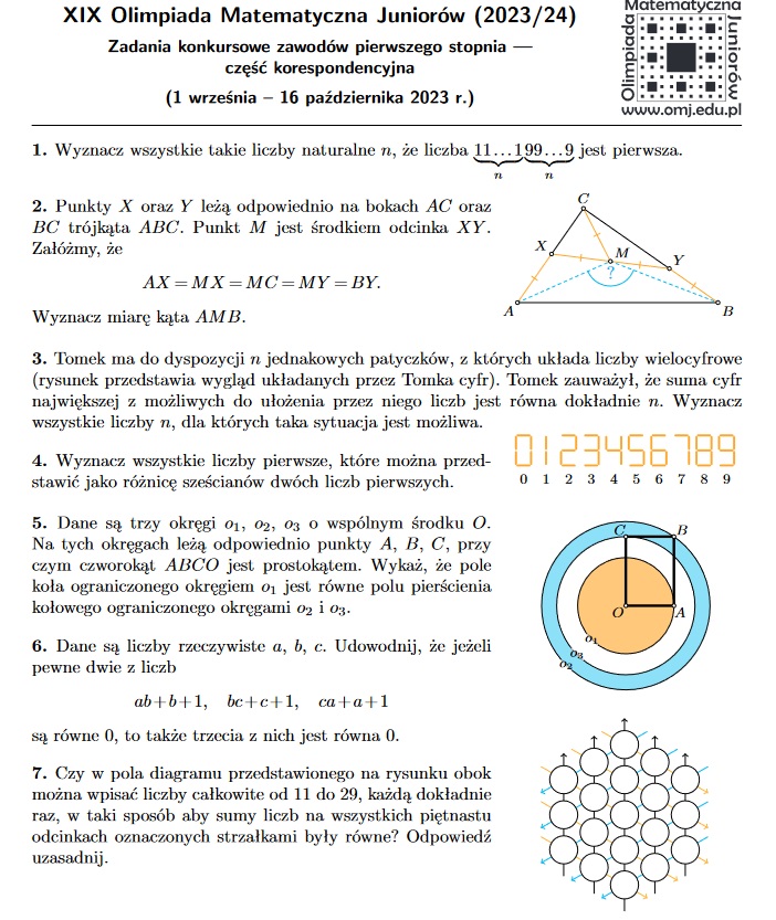 Olimpiada Matematyczna Junior w Szko a Podstawowa Nr 70 Z Oddzia ami 